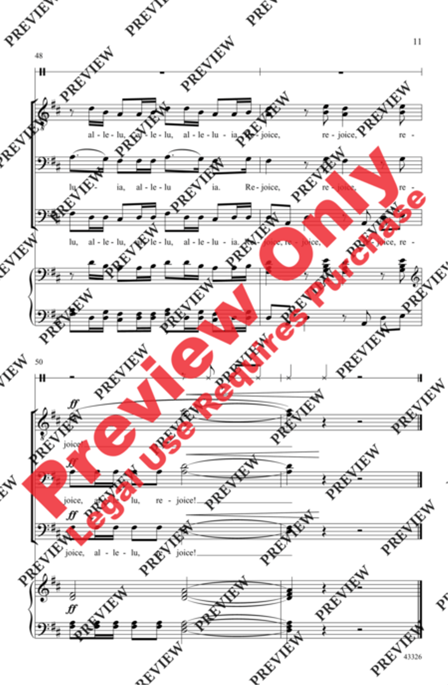 A Jubilant Song Men's Choir scores gallery preview page 11