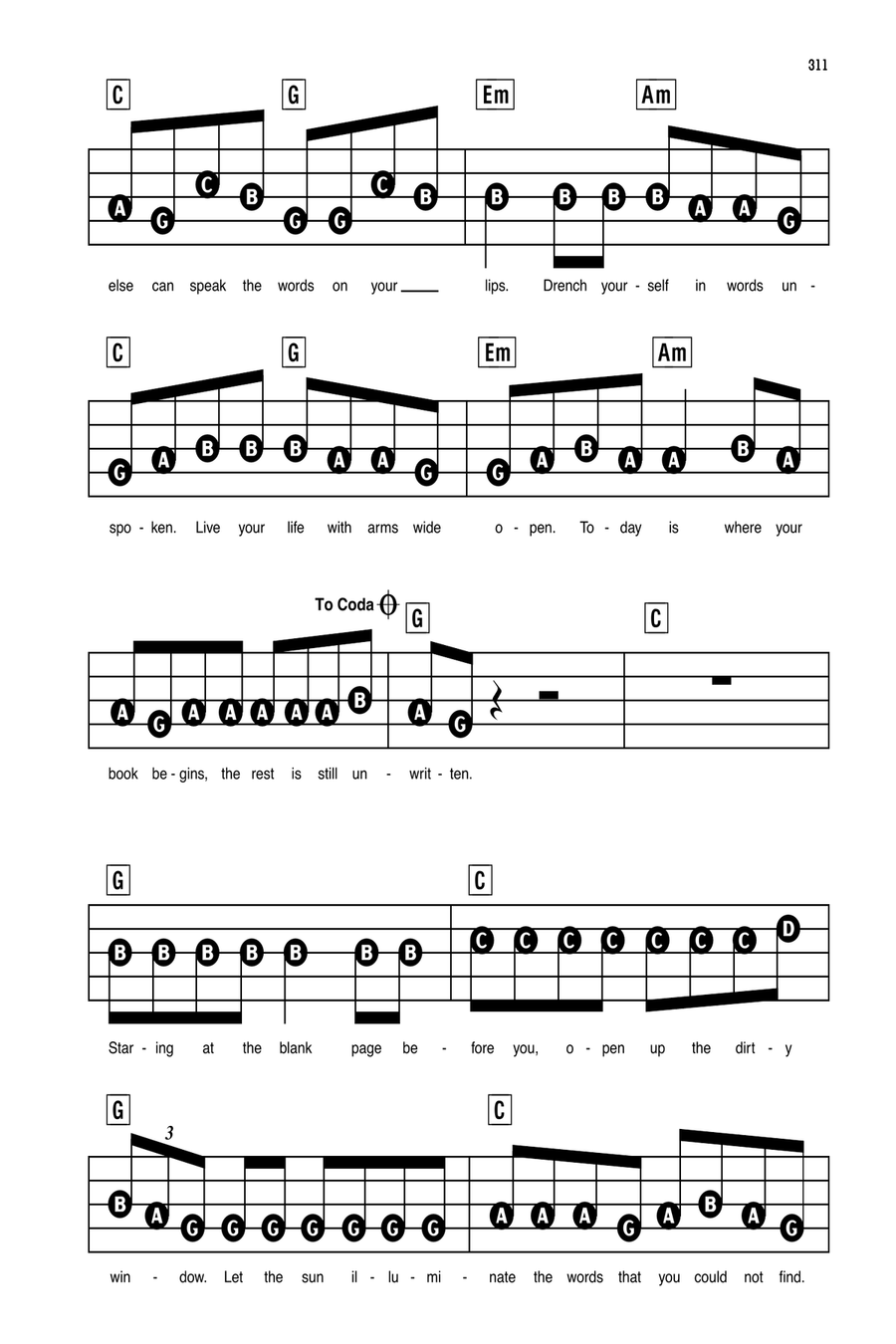 Unwritten Electronic Keyboard scores gallery preview page 4