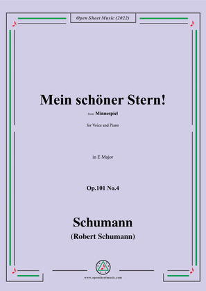 Schumann-Mein schoner Stern!,Op.101 No.4,in E Major