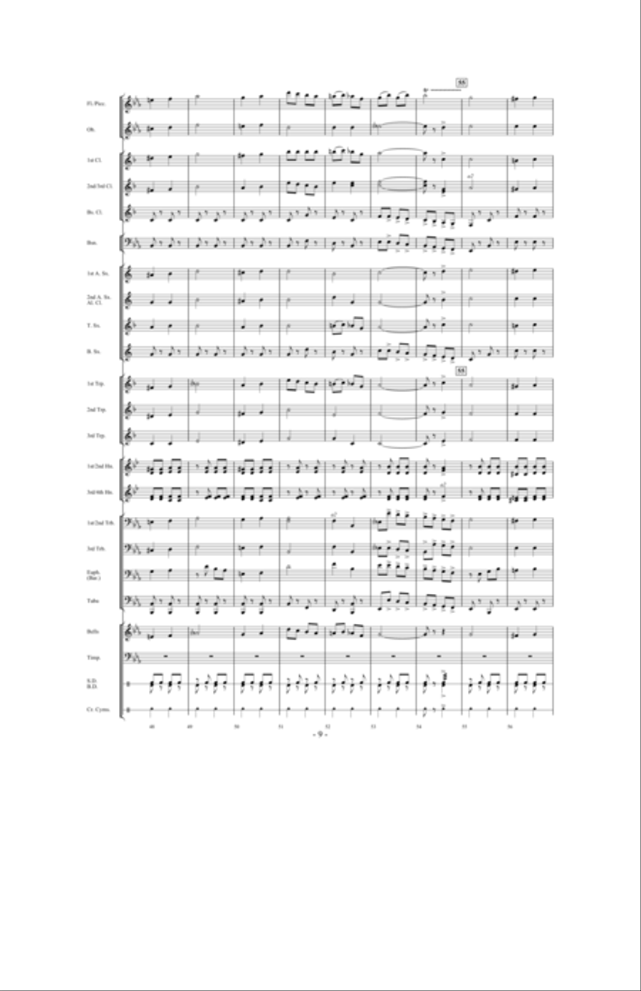 Prestissimo Prestissimo Concert Band scores gallery preview page 8