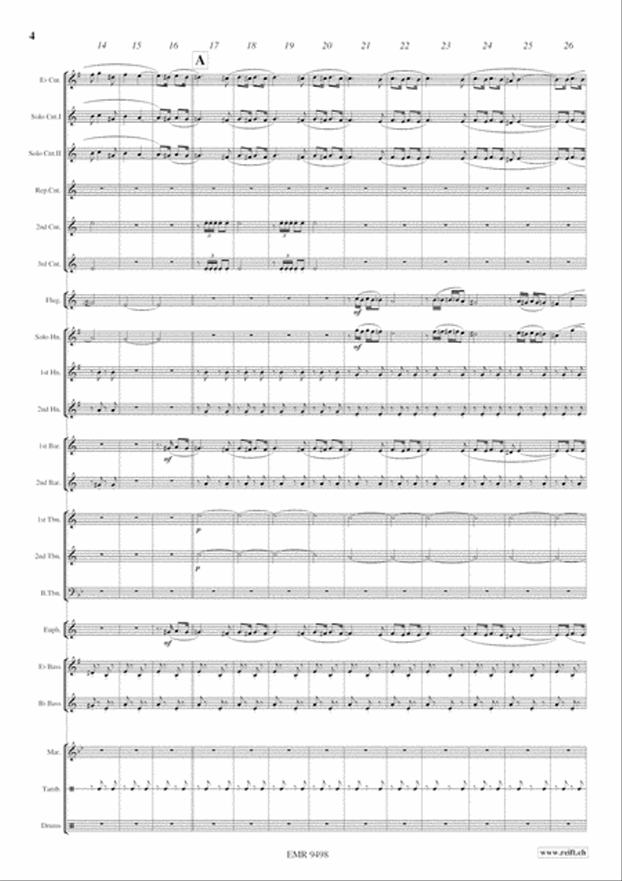 Otto e Mezzo Otto e Mezzo Brass Band scores gallery preview page 5