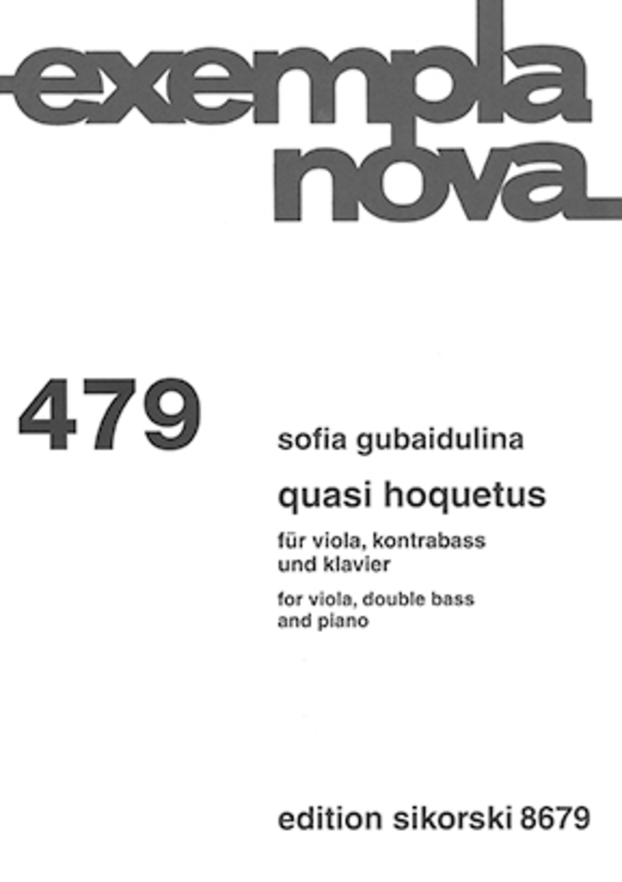 Quasi Hoquetus Double Bass scores gallery preview page 1