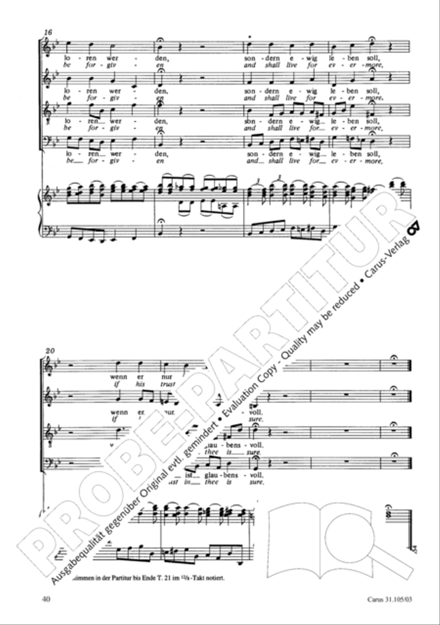 Lord, be not too quick to judge thy servant 4-Part scores gallery preview page 41