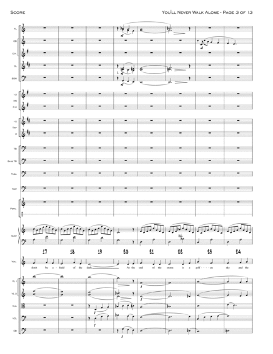You'll Never Walk Alone Full Orchestra scores gallery preview page 3