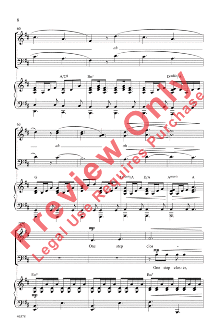 A Thousand Years 3-Part scores gallery preview page 8