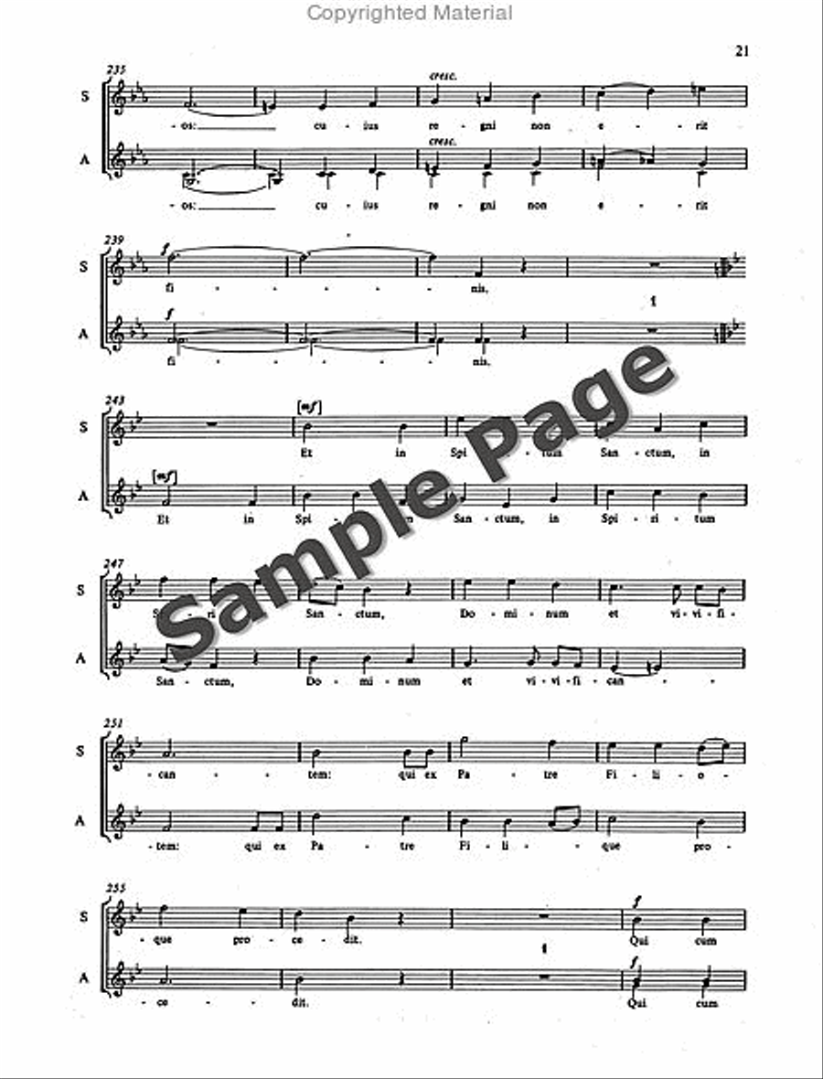 Mass in D Minor Mass in D Minor SSA scores gallery preview page 22