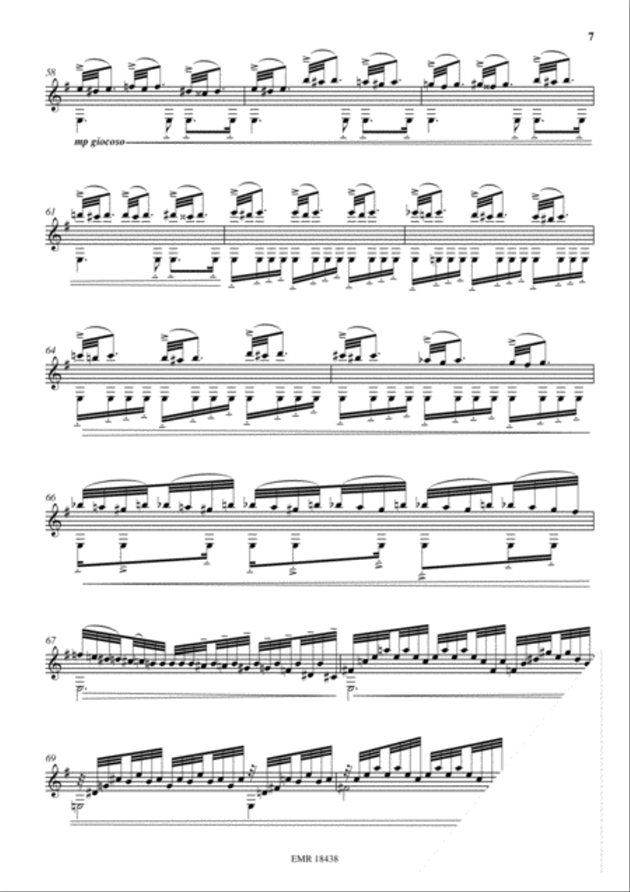 Etude Transcendante No. 1 Classical Guitar scores gallery preview page 7