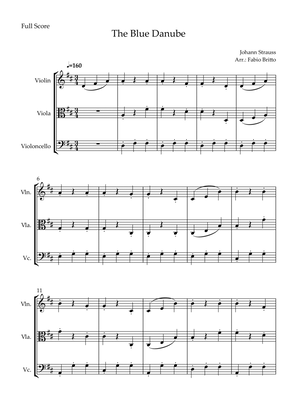 The Blue Danube (Waltz by Johann Strauss) for String Trio