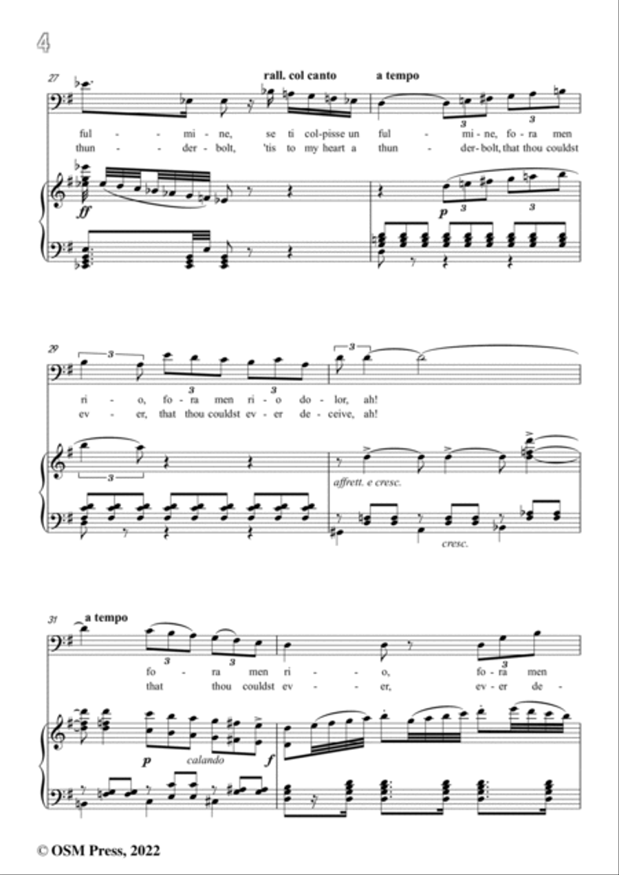 Donizetti-Cruda,funesta smania,in G Major,from Lucia di Lammermoor,for Voice and Piano Voice Solo scores gallery preview page 6