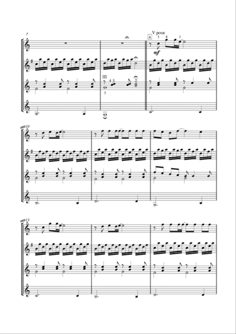 Somewhere Only We Know Guitar Ensemble scores gallery preview page 5