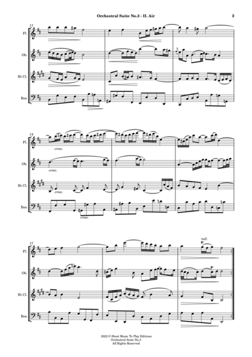 Air on G String - Woodwind Quartet (Full Score and Parts) image number null