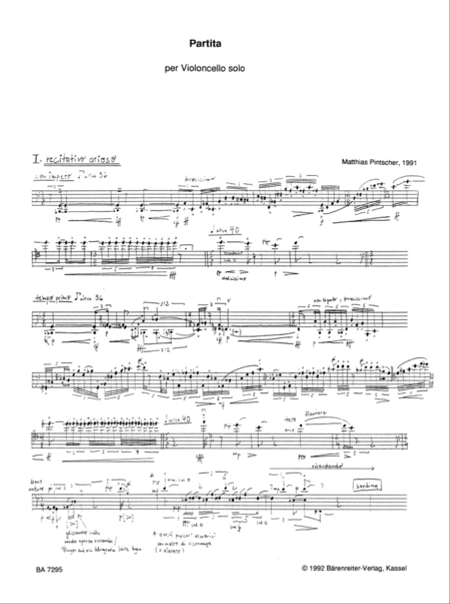 Partita Cello scores gallery preview page 2