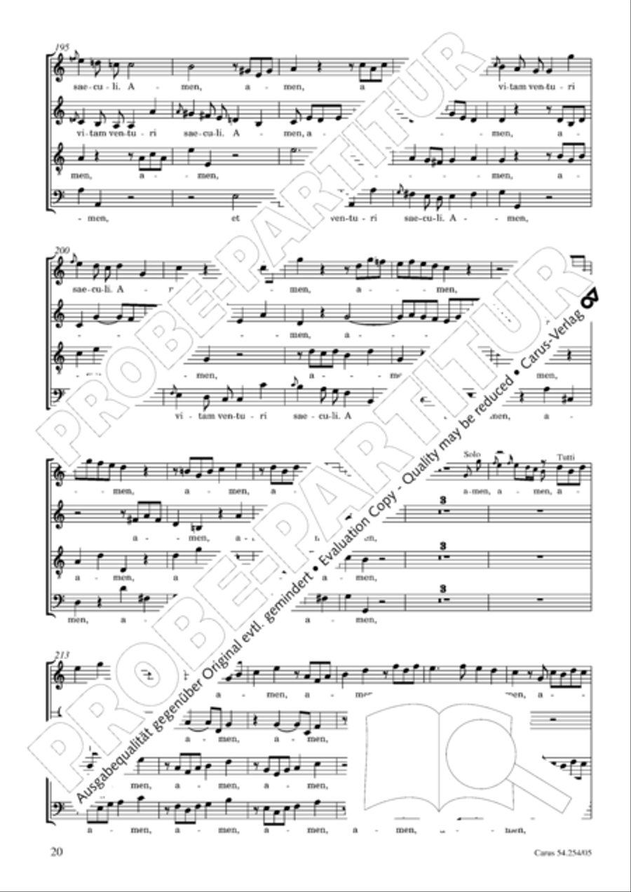 Missa Sancti Hieronymi 4-Part scores gallery preview page 21