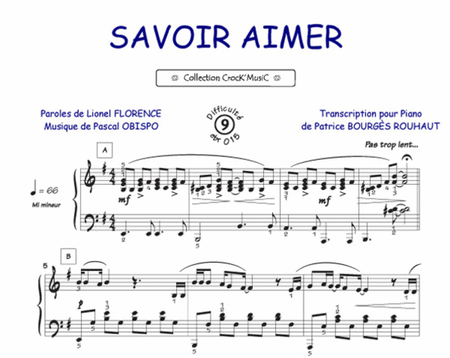 Savoir aimer (Collection CrocK'MusiC) image number null