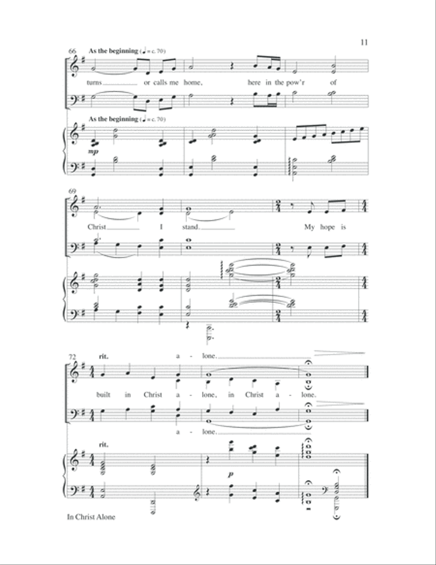 Hope in the Shadows-Score-Digital Download 4-Part scores gallery preview page 15