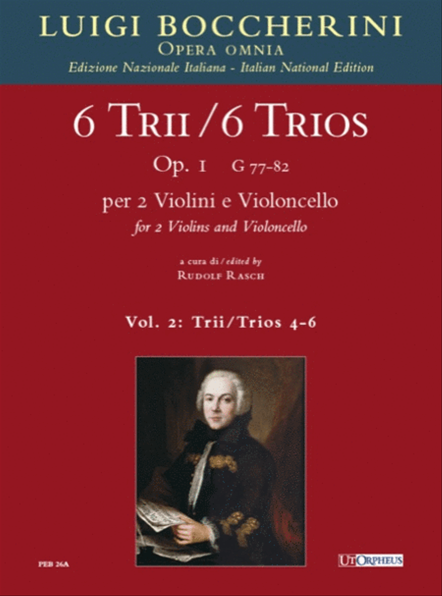 6 Trios Op. 1 (G 77-82) for 2 Violins and Violoncello