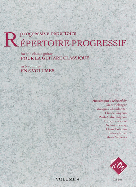Répertoire progressif pour la guitare, vol. 4