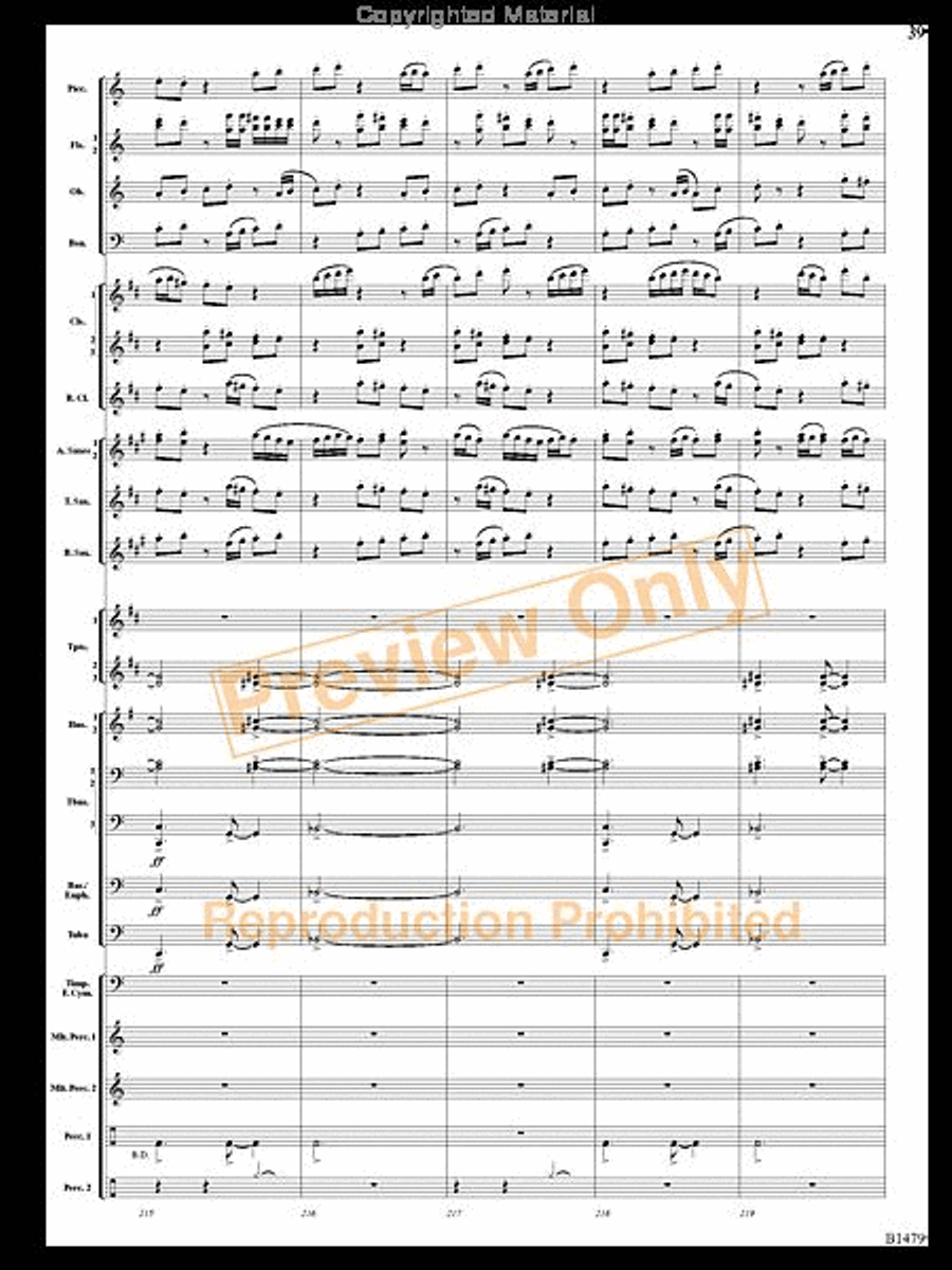 Gravity Wave Gravity Wave Concert Band scores gallery preview page 38