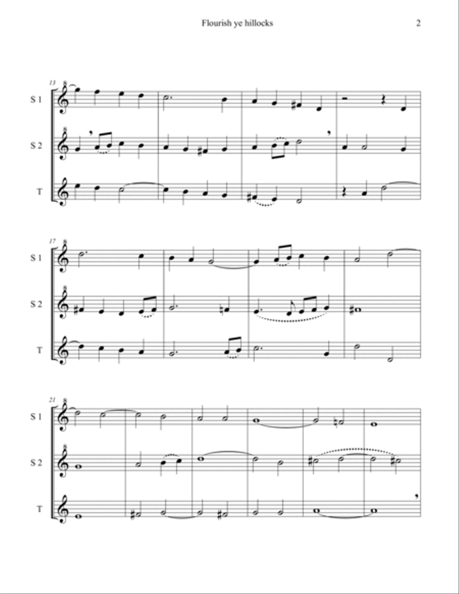 Four Wilbye Madrigals for SST Recorder Trio Recorder scores gallery preview page 5