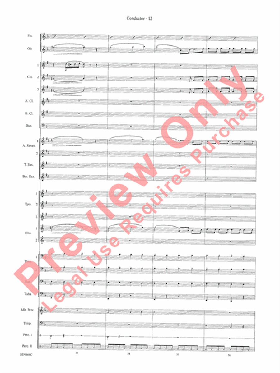 Morning Madness Morning Madness Concert Band scores gallery preview page 15