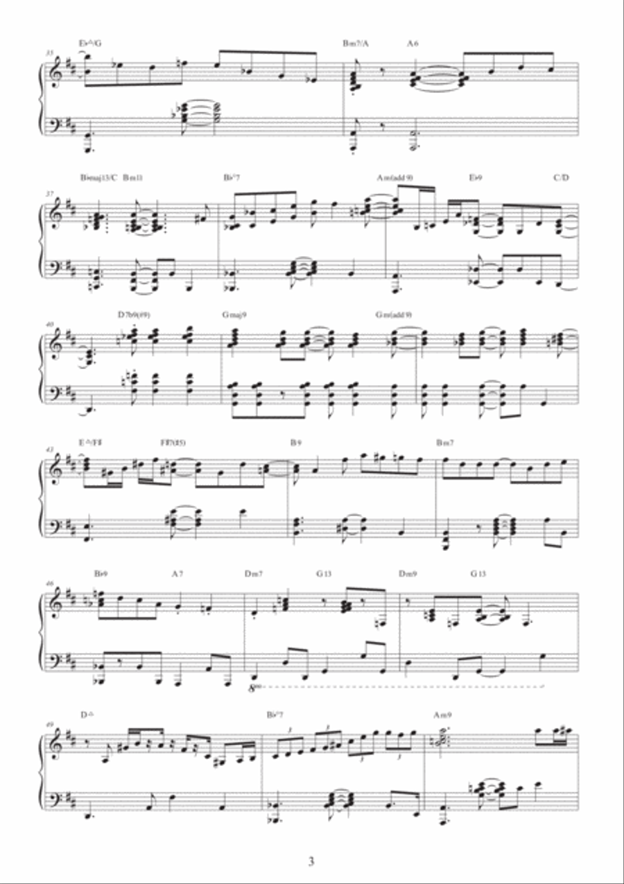 Wave Piano Solo scores gallery preview page 3