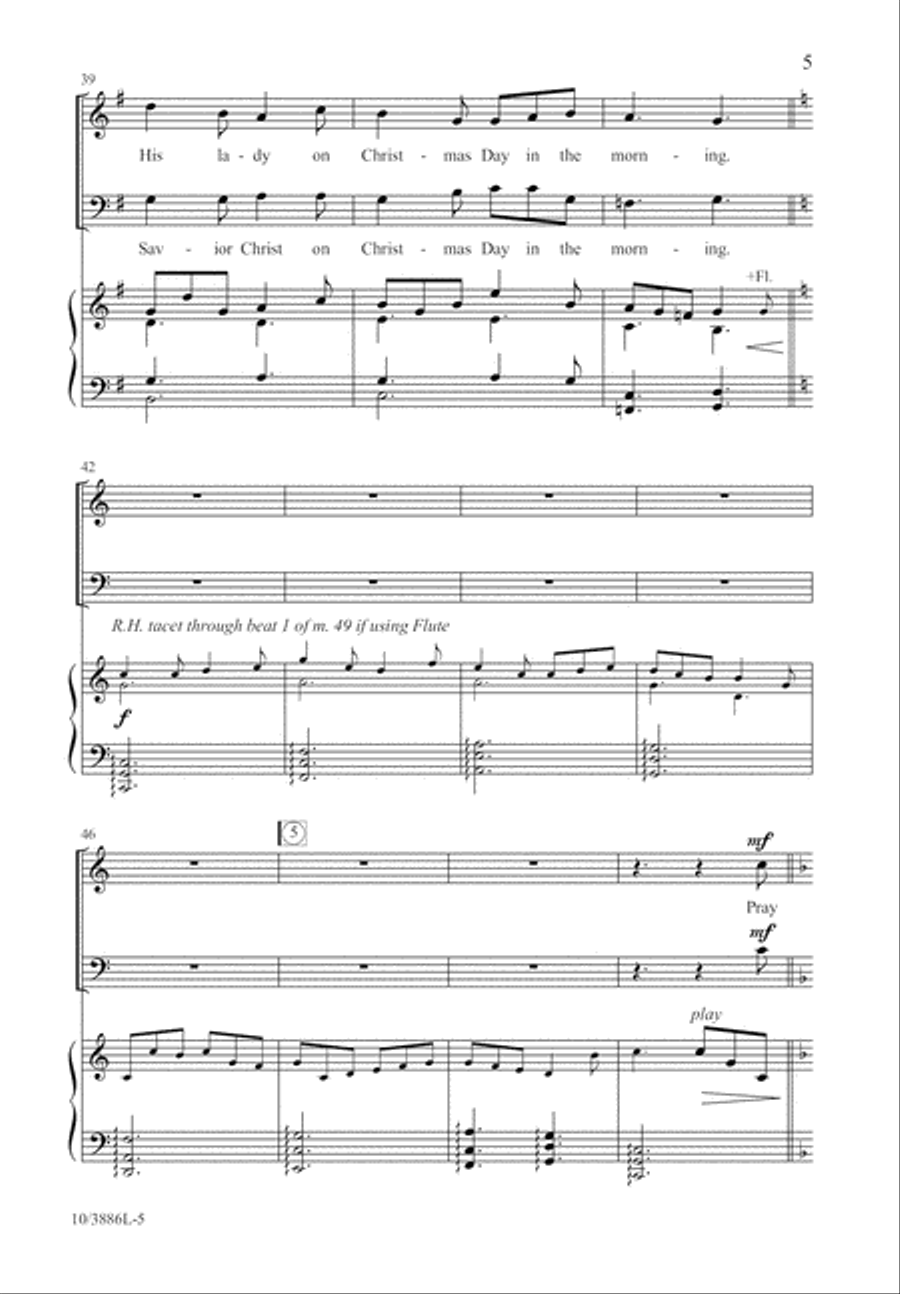 I Saw Three Ships I Saw Three Ships 4-Part scores gallery preview page 5