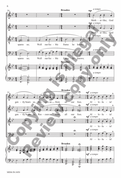 Praise, My Soul, the King of Heaven (Choral Score) image number null