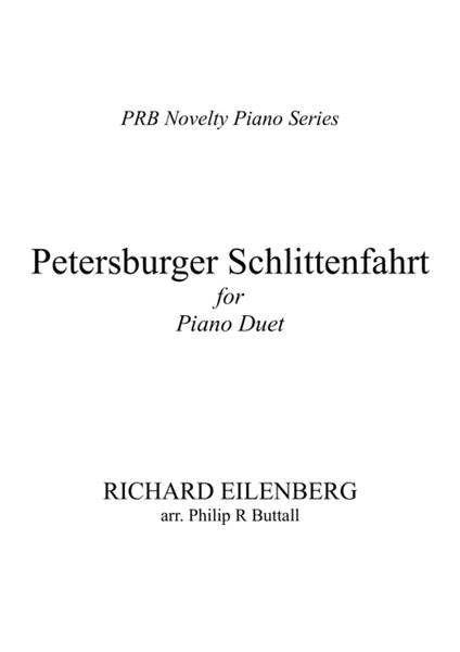 PRB Novelty Piano Series - Petersburger Schlittenfahrt (Eilenberg) [Piano Duet - Four Hands] image number null
