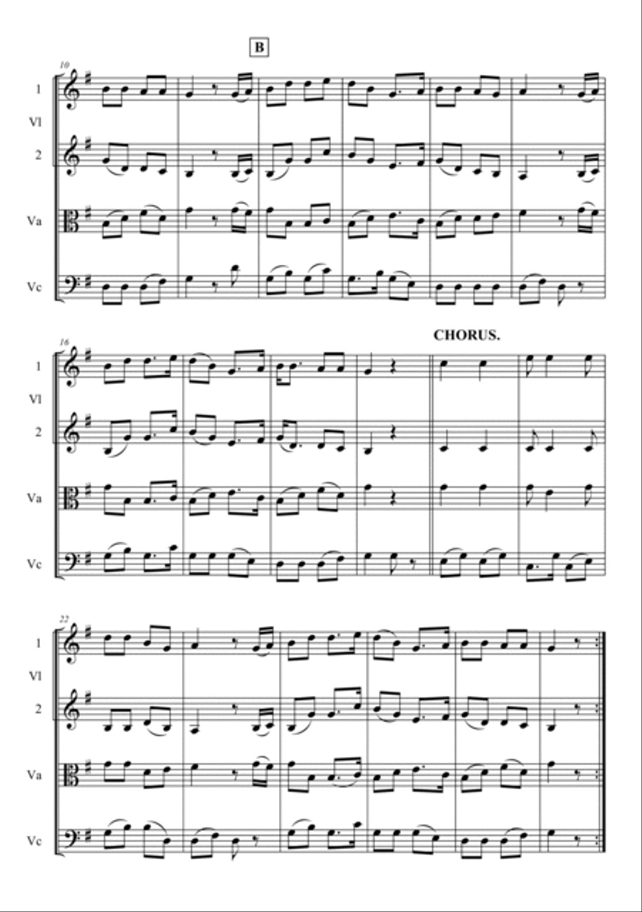 Oh! Susanna String Quartet scores gallery preview page 2
