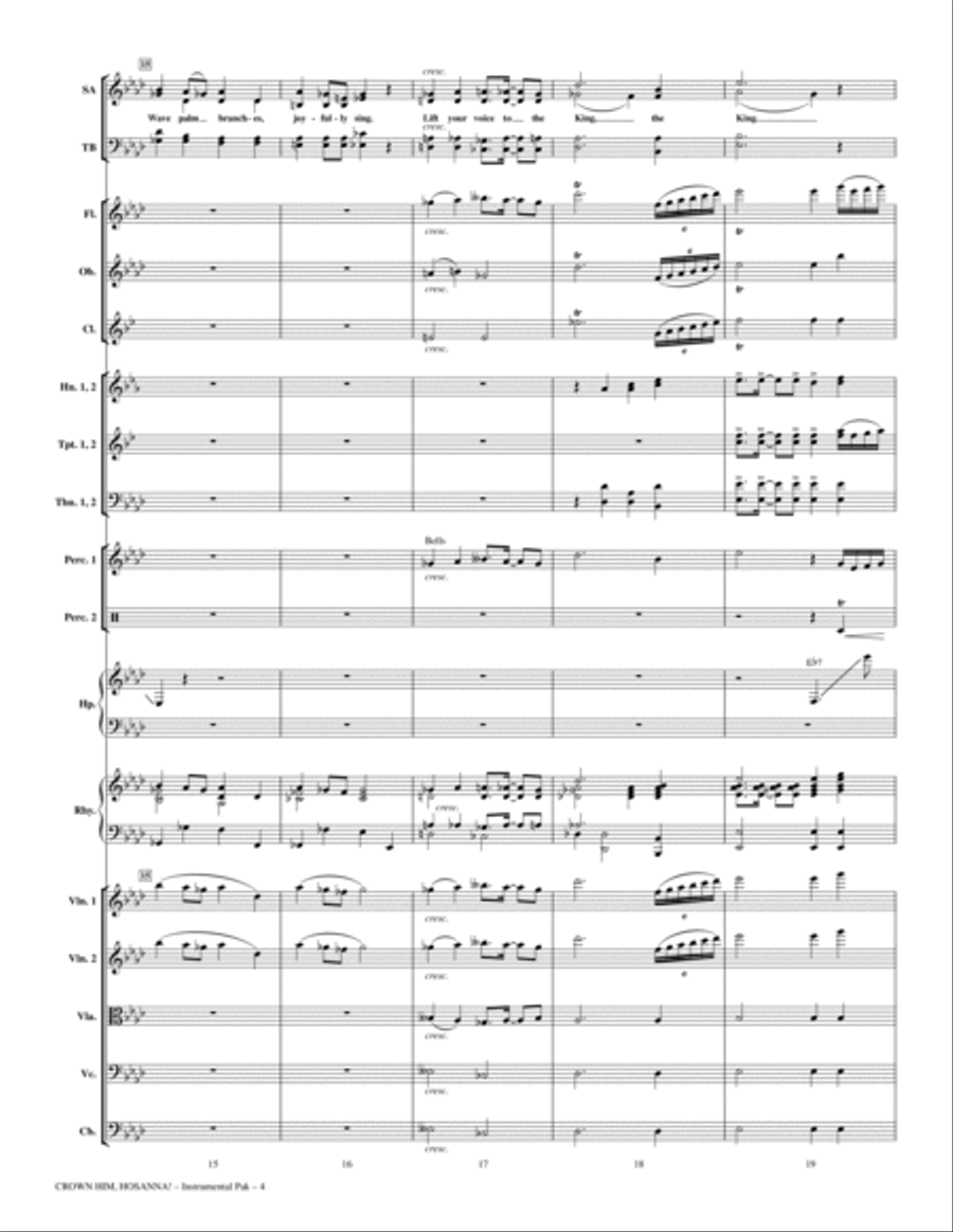 Crown Him Hosanna - Full Score Choir scores gallery preview page 4