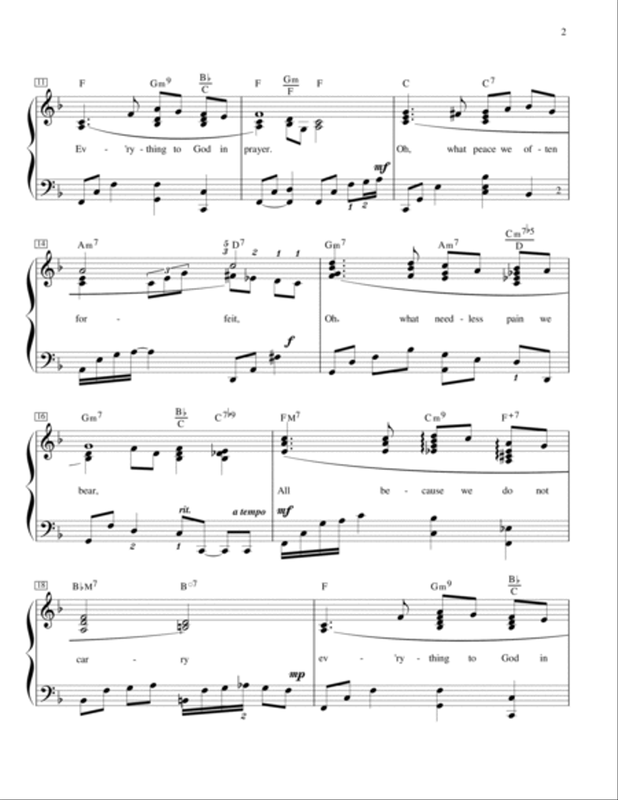 What a Friend We Have In Jesus Piano Method scores gallery preview page 3