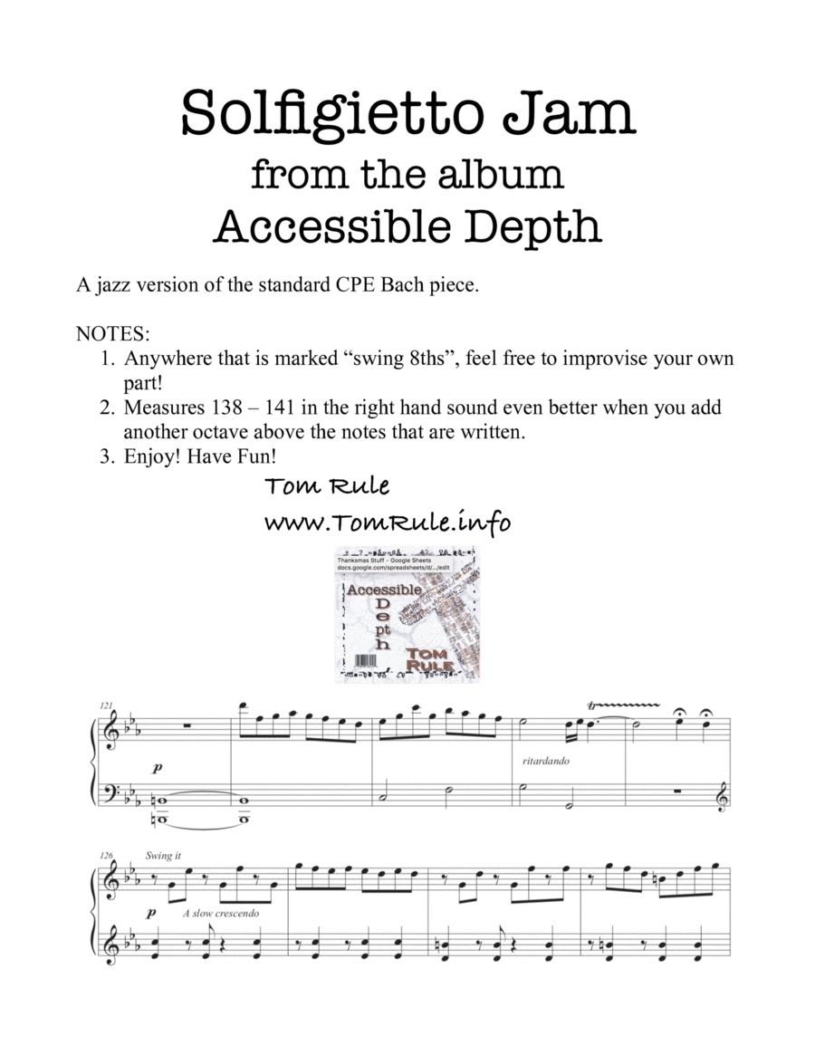 Solfigietto Jam Piano Method scores gallery preview page 1