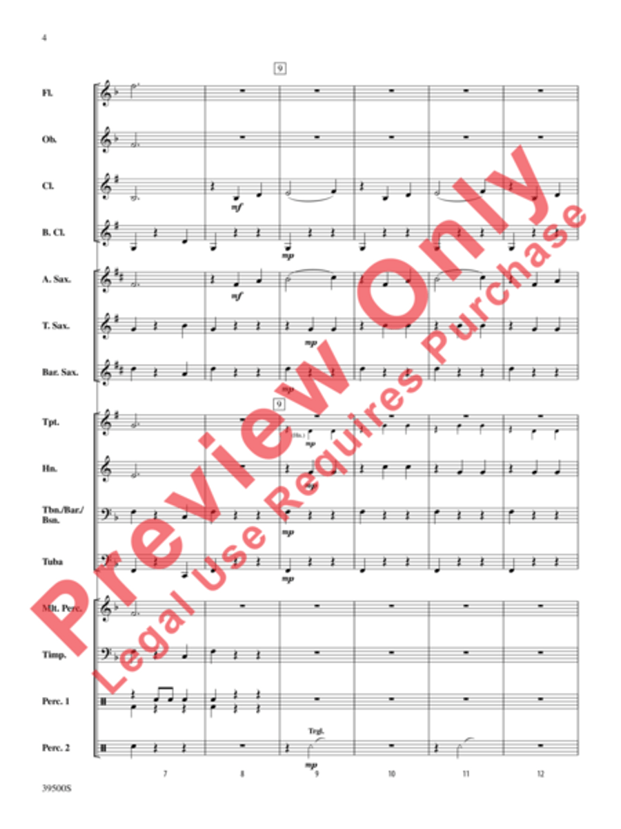 The Beautiful Galatea (from the overture to La belle Galathée) Concert Band scores gallery preview page 5