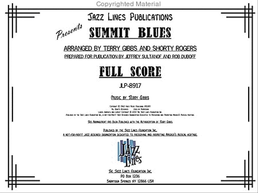 Summit Blues Summit Blues Big Band scores gallery preview page 2