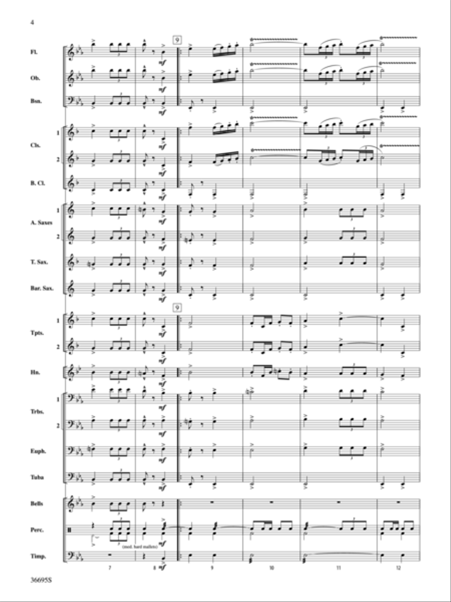 The Warriors Concert Band scores gallery preview page 3