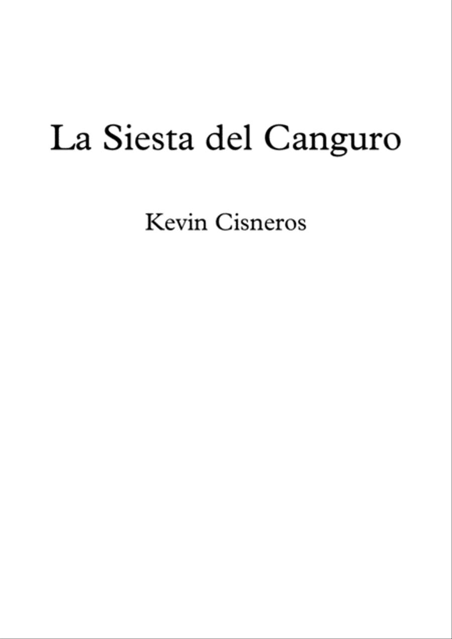 La Siesta del Canguro Easy Piano scores gallery preview page 1