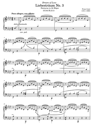 Liebestraum No.3 by Franz Liszt