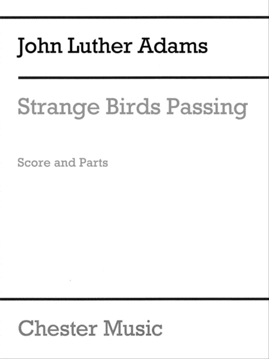 Strange Birds Passing Flute Choir scores gallery preview page 1
