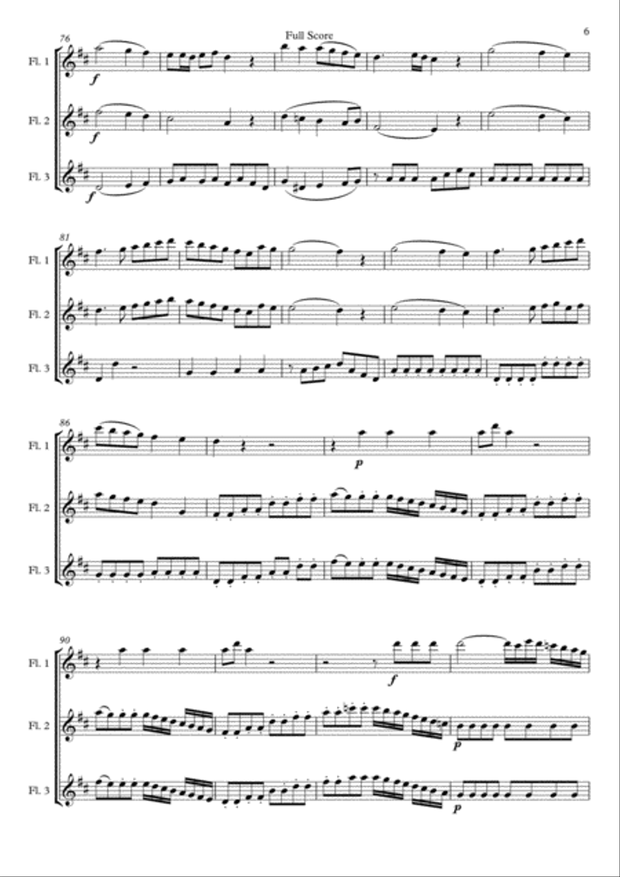 Flute Trio by Leonard de Call Flute Trio scores gallery preview page 6