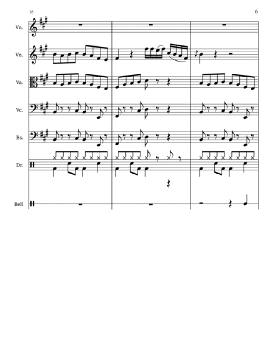 Why D'you Only Call Me When You're High? Small Ensemble scores gallery preview page 6