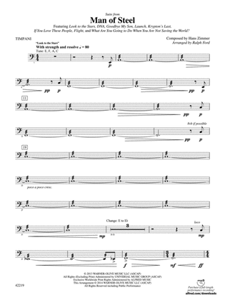 Man of Steel, Suite from: Timpani