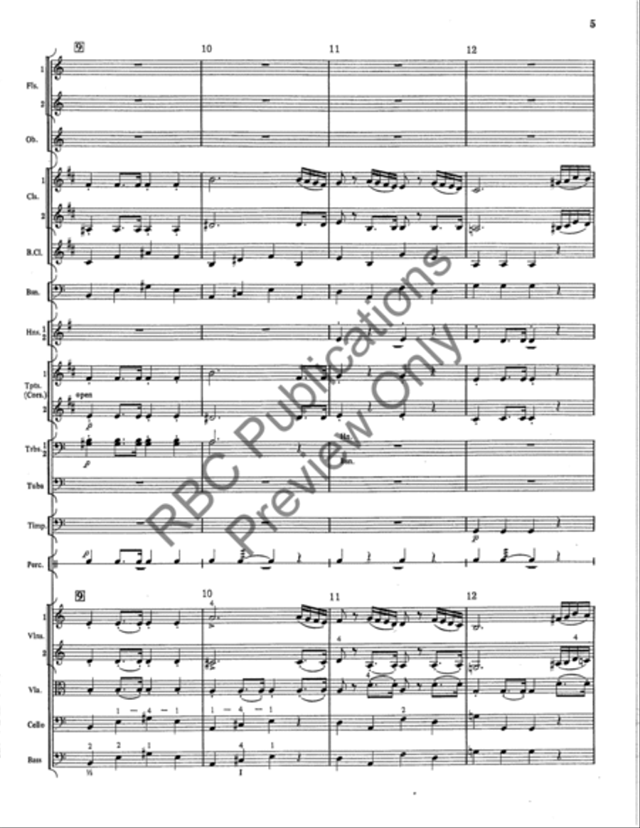 Concert March Full Orchestra scores gallery preview page 6