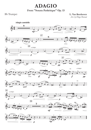 Adagio from "Sonata Pathetique" for Trumpet and Piano