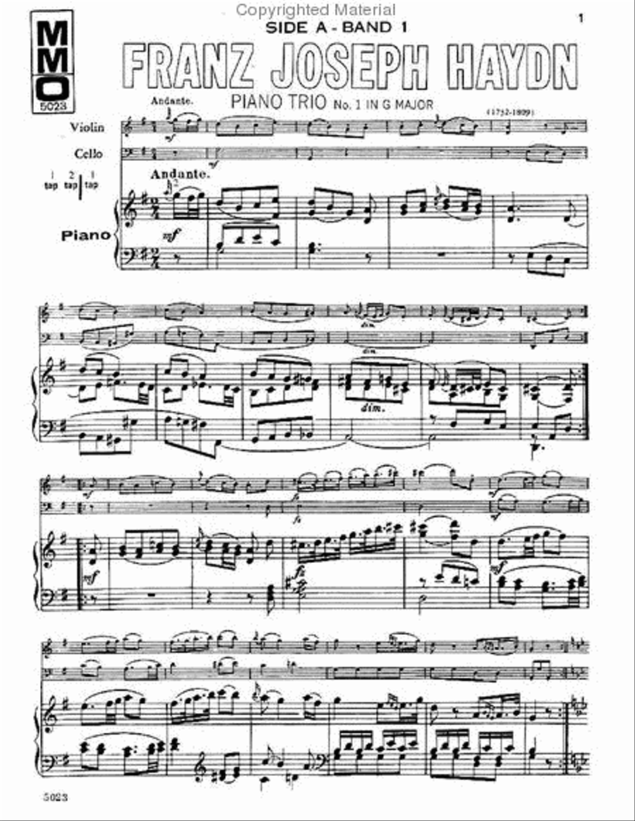 Haydn - Piano Trios, Volume II Piano Trio scores gallery preview page 2