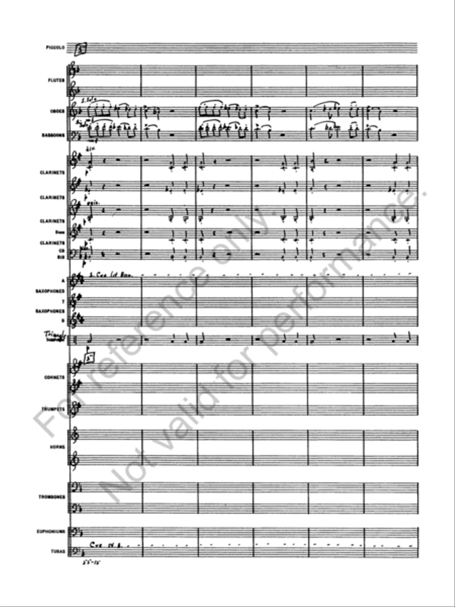 Symphony No. 4 Concert Band scores gallery preview page 17