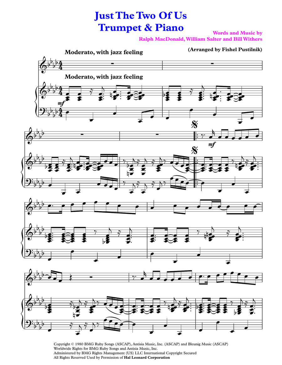 Just The Two Of Us Trumpet Solo scores gallery preview page 2