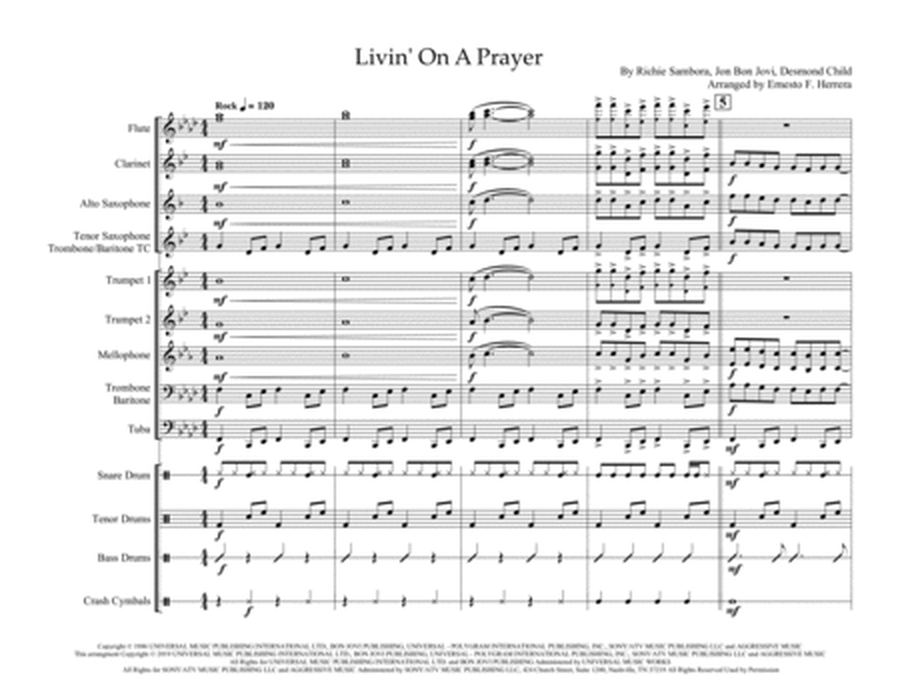 Livin' On A Prayer - Score Only image number null