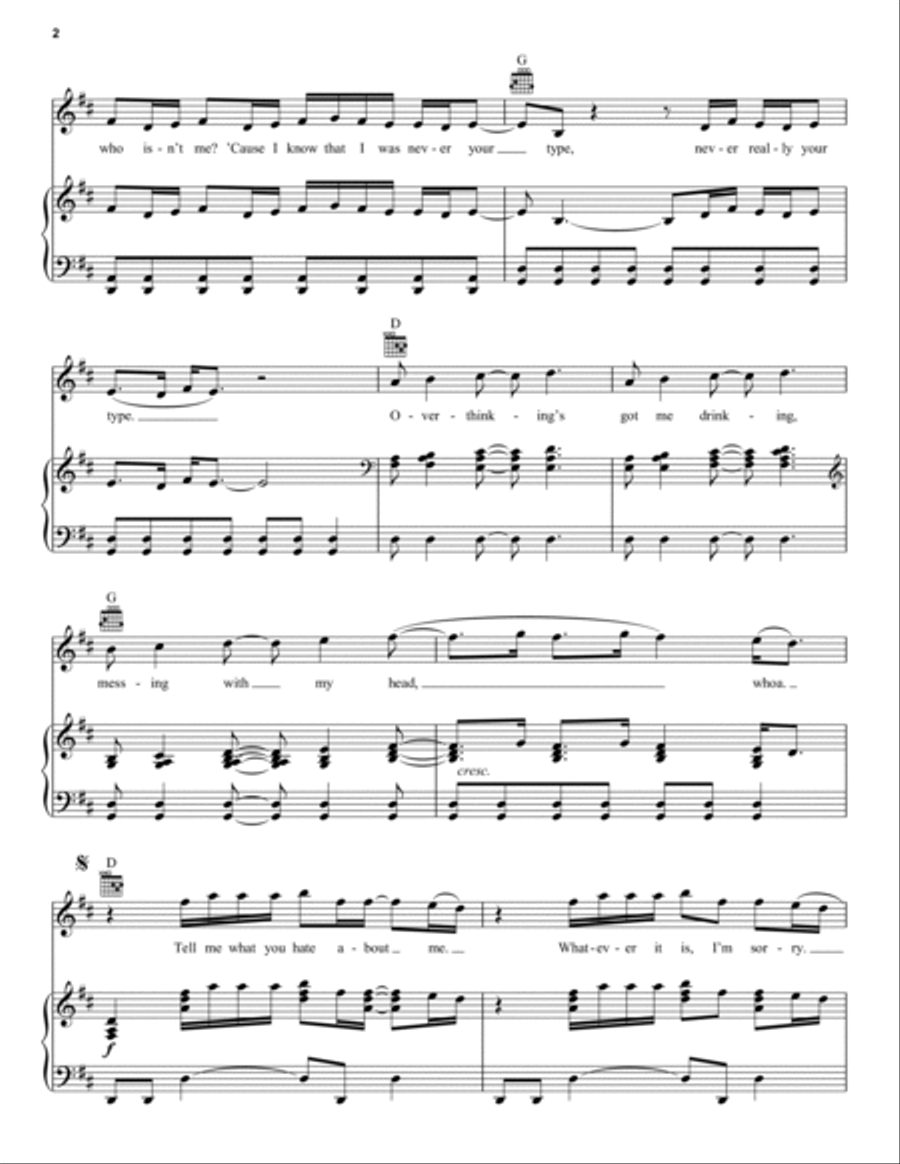 Good Things Fall Apart Piano, Vocal, Guitar scores gallery preview page 2
