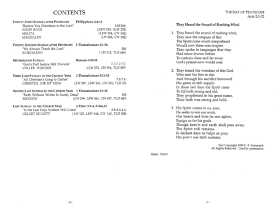 The Epistles in Song for the Pentecost Season Series A Collection / Songbook scores gallery preview page 4