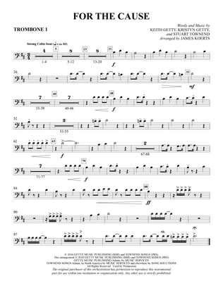 For the Cause (arr. James Koerts) - Trombone 1